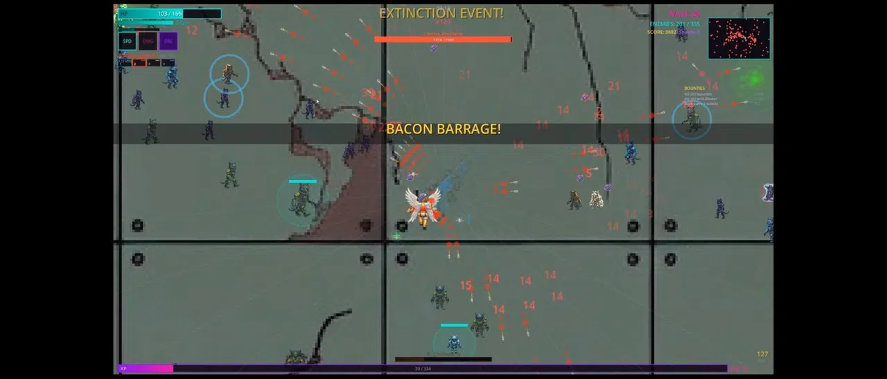 Cyberpunk Neon Survivor Screenshot 0