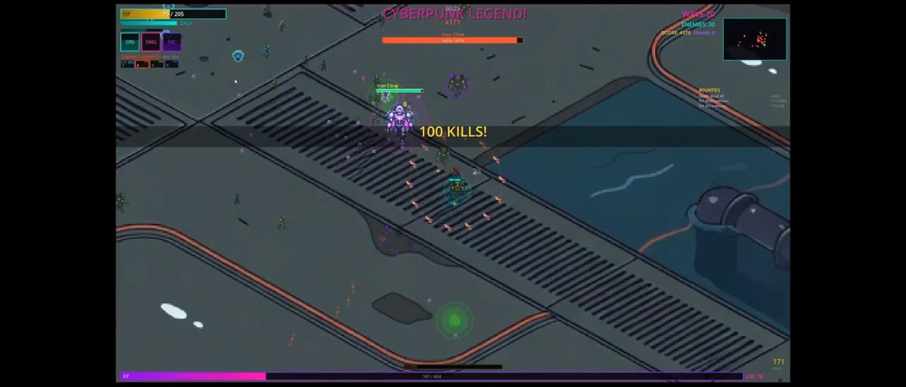 Cyberpunk Neon Survivor Screenshot 10