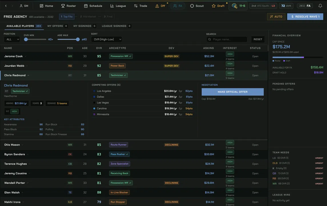 War Room Football Screenshot 6