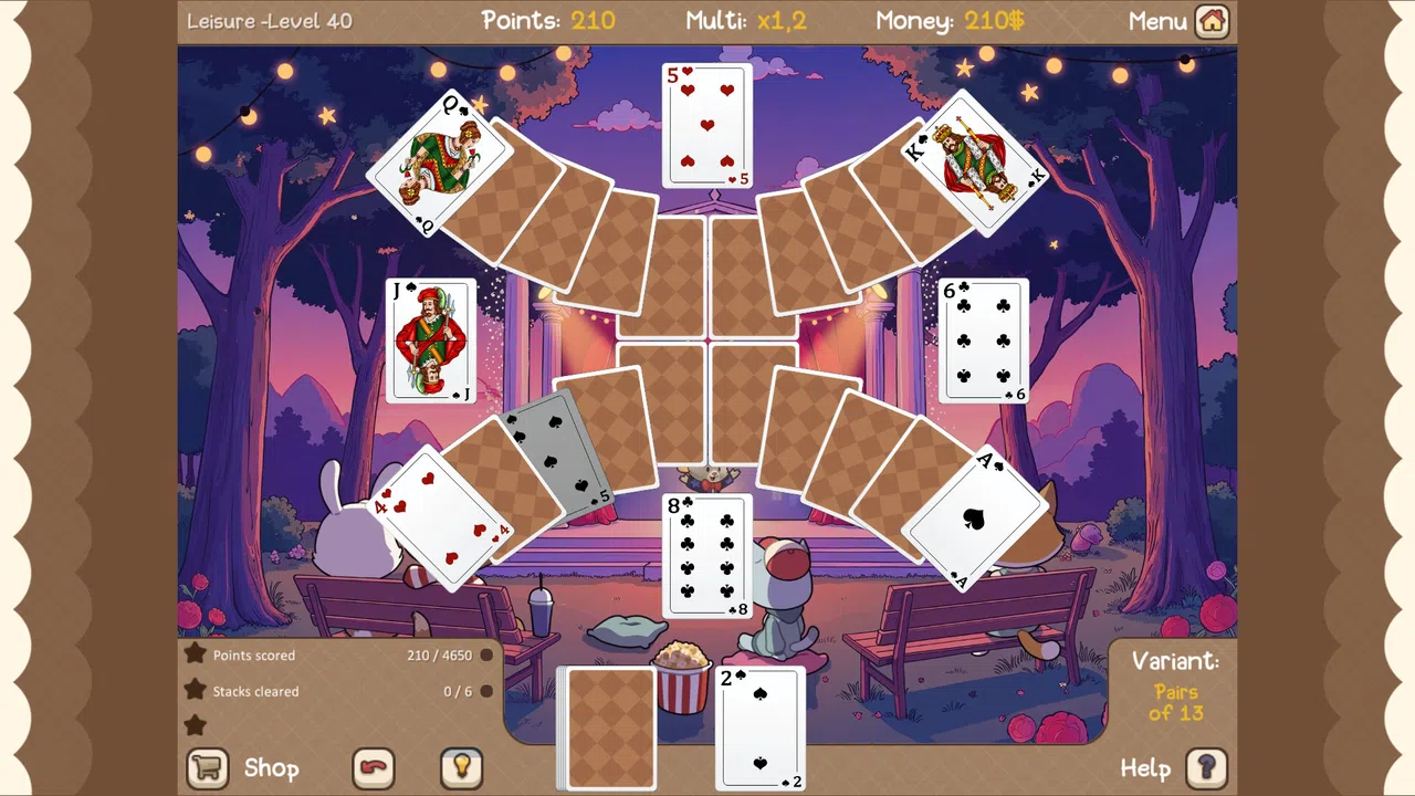 Clover Town Cozy Solitaire Screenshot 3