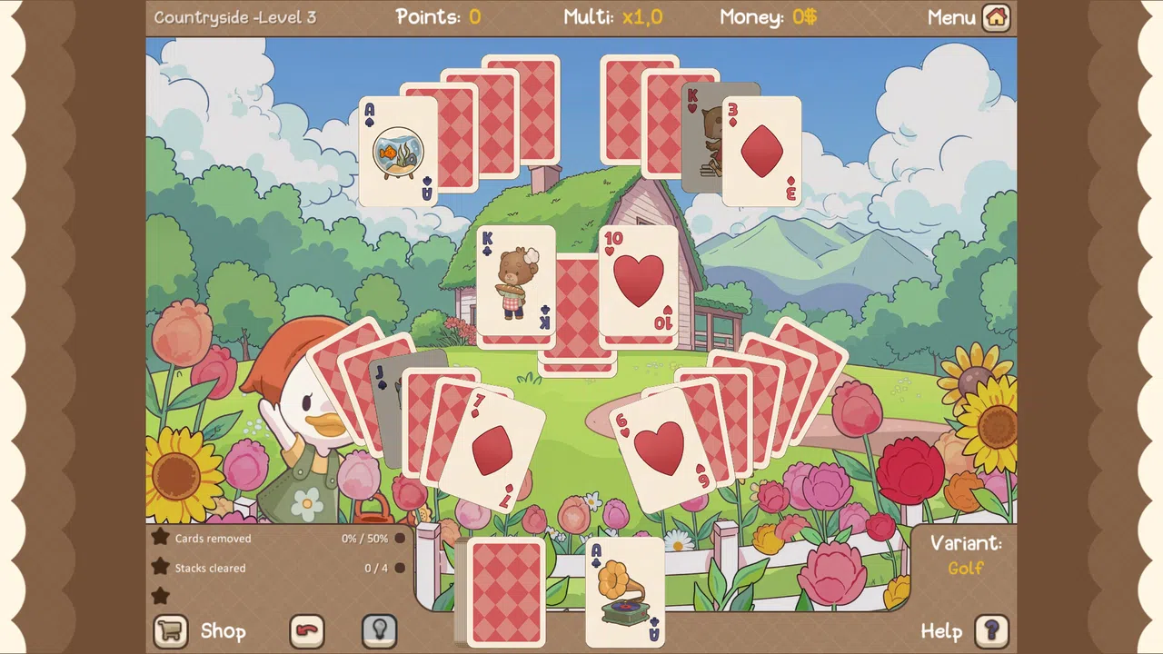 Clover Town Cozy Solitaire Screenshot 0