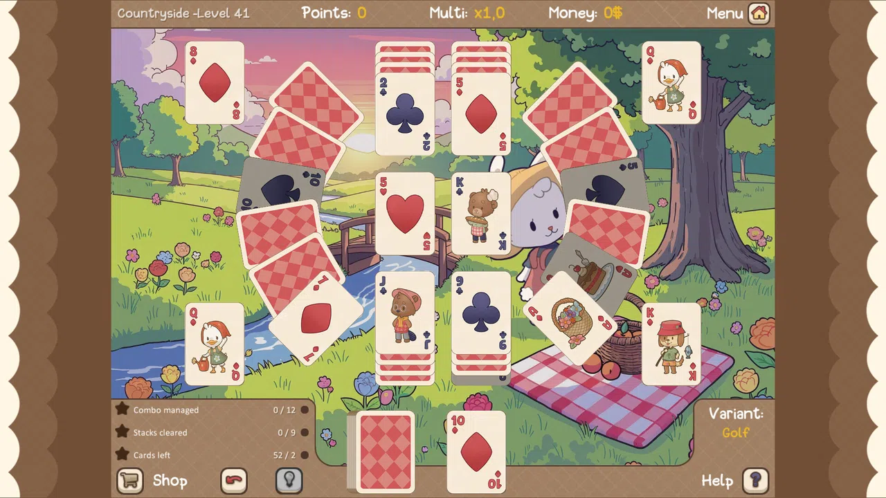 Clover Town Cozy Solitaire Screenshot 4