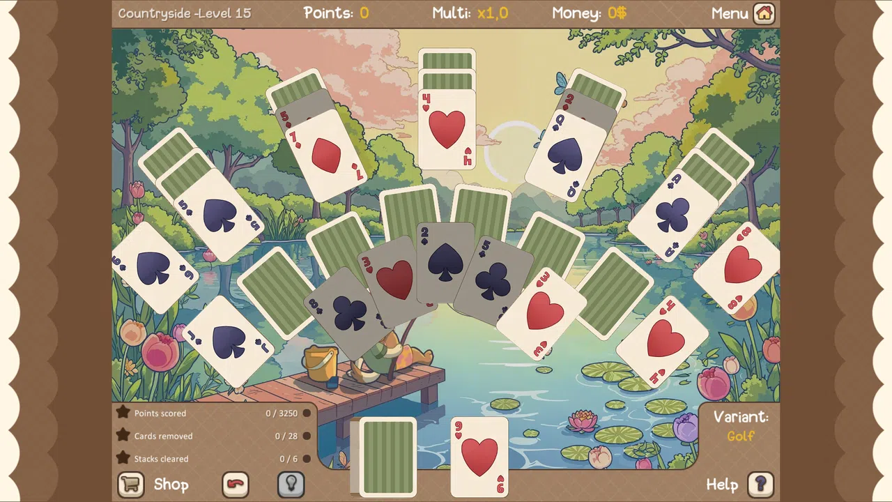Clover Town Cozy Solitaire Screenshot 2