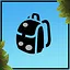Backpack complete icon