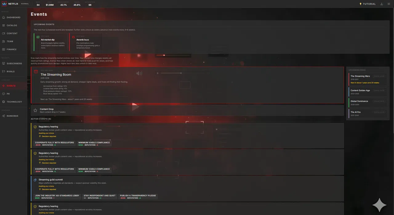 Stream Empire: Platform Simulator Screenshot 4