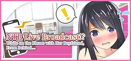 NTR Live Broadcast!? While on Phone with Her Boyfriend, From Behind...
