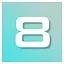 Level 8 Completed icon