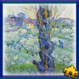 View of Arles, Flowering Orchards icon