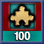 100 Puzzles Complete! icon