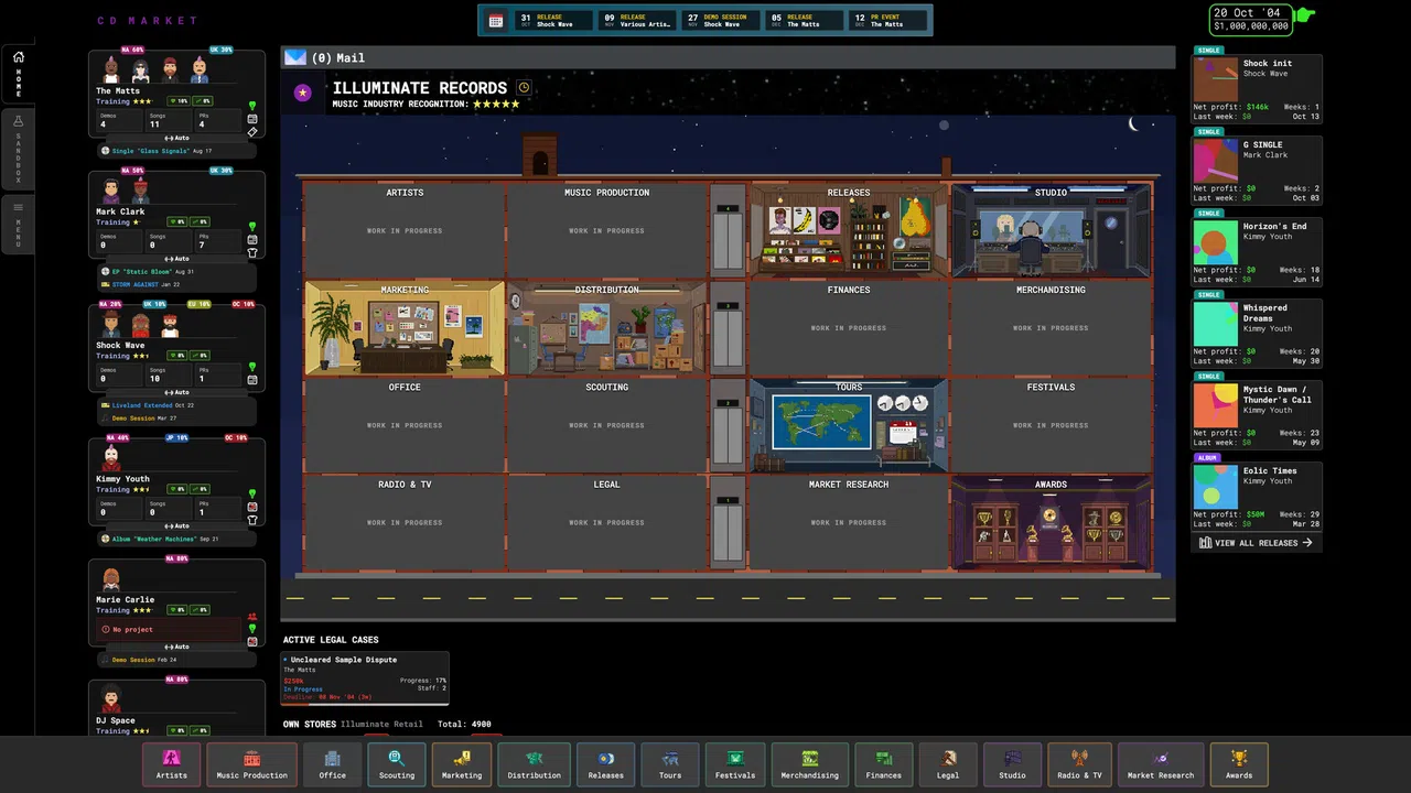 CD Market - Music Label Sim Screenshot 0