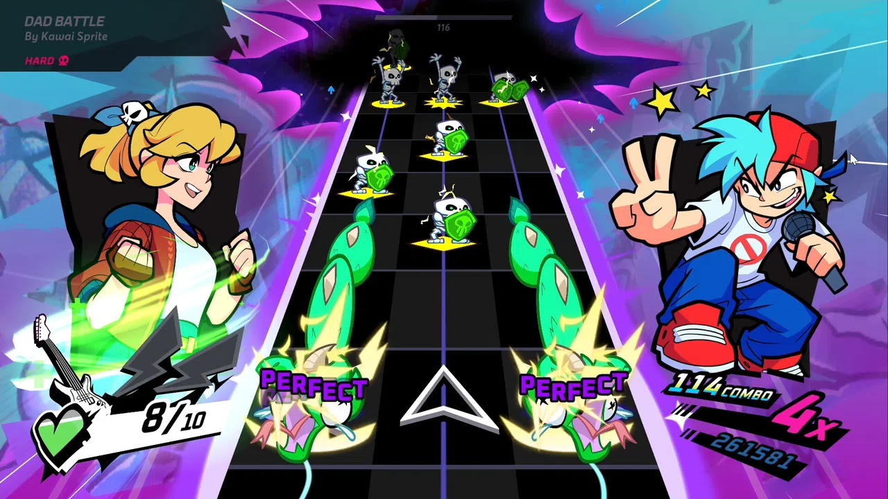 Rift of the NecroDancer - Friday Night Funkin' - "Dad Battle" - Kawai Sprite Screenshot 2