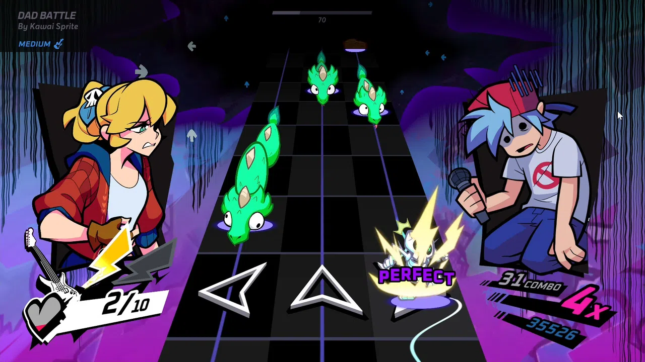 Rift of the NecroDancer - Friday Night Funkin' - "Dad Battle" - Kawai Sprite Screenshot 1