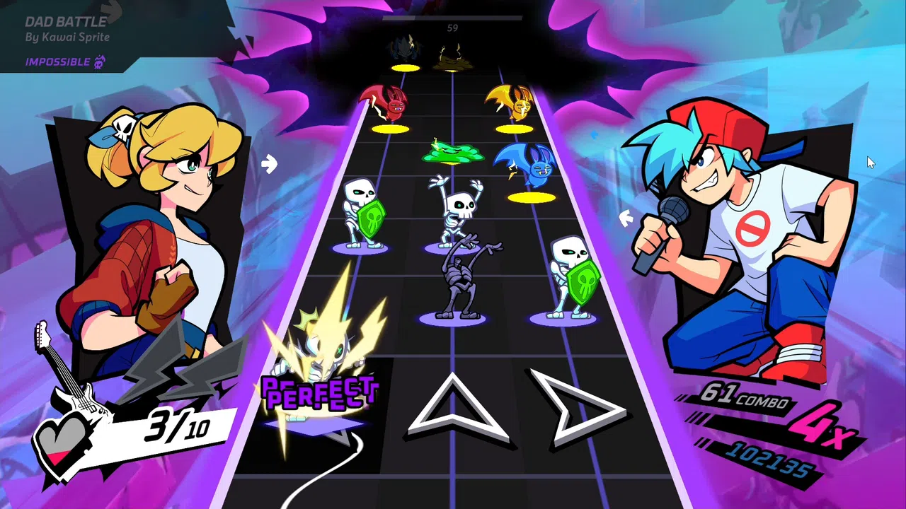 Rift of the NecroDancer - Friday Night Funkin' - "Dad Battle" - Kawai Sprite Screenshot 0