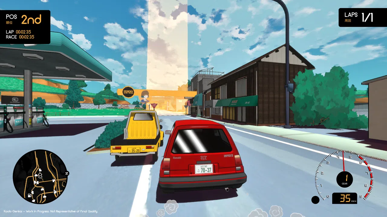 Kaido Genkai: An Anime Racing RPG Demo Screenshot 1