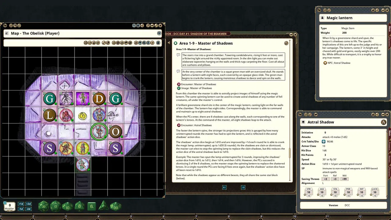 Fantasy Grounds - Dungeon Crawl Classics - DCC Day #1: Shadow of the Beakmen Screenshot 0