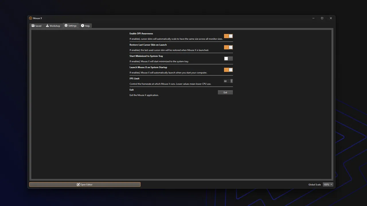 Mouse X Screenshot 1