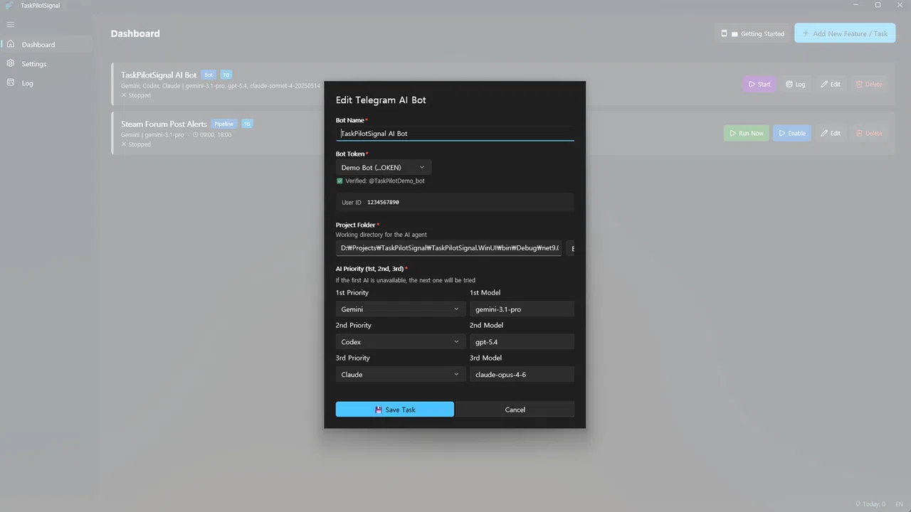 Task Pilot Signal Screenshot 2