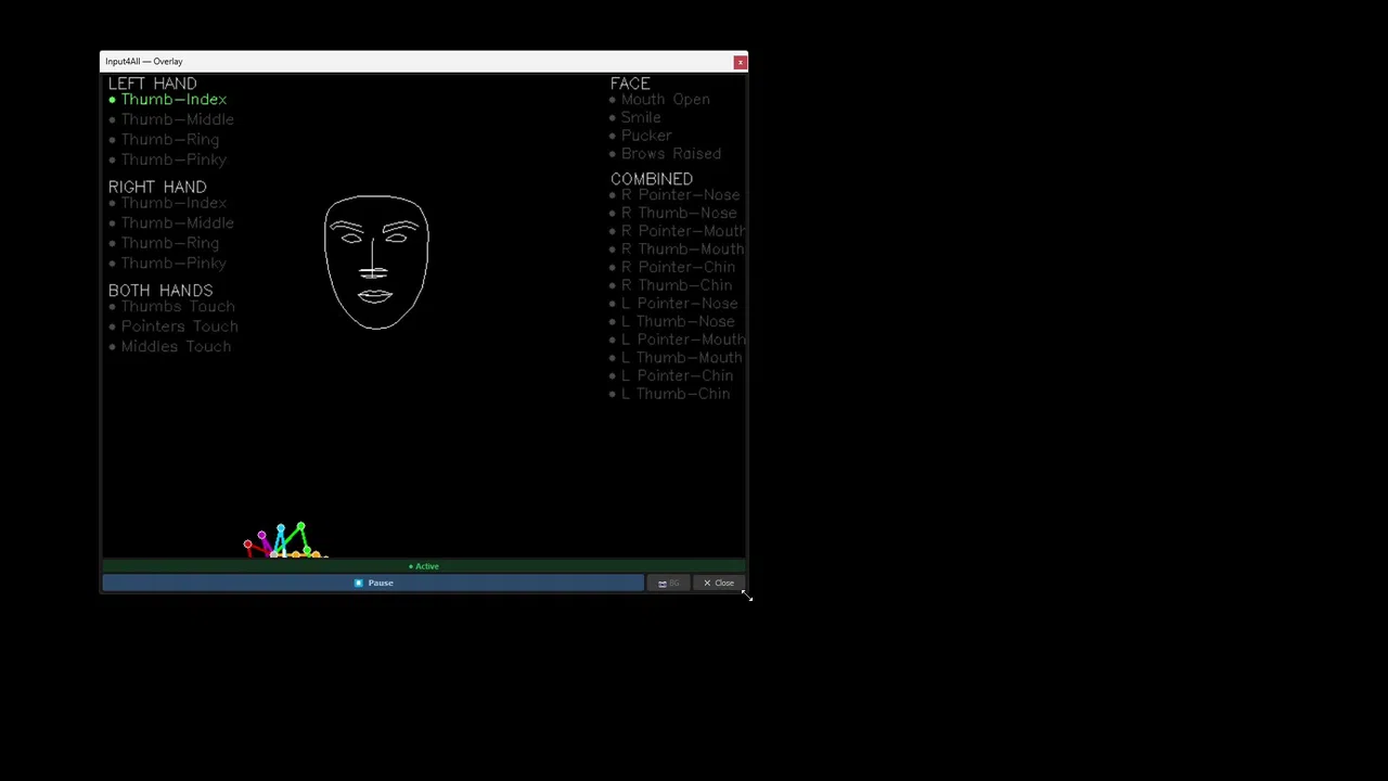 Input4All - Hand / Face Controlled Virtual Gamepad Screenshot 6