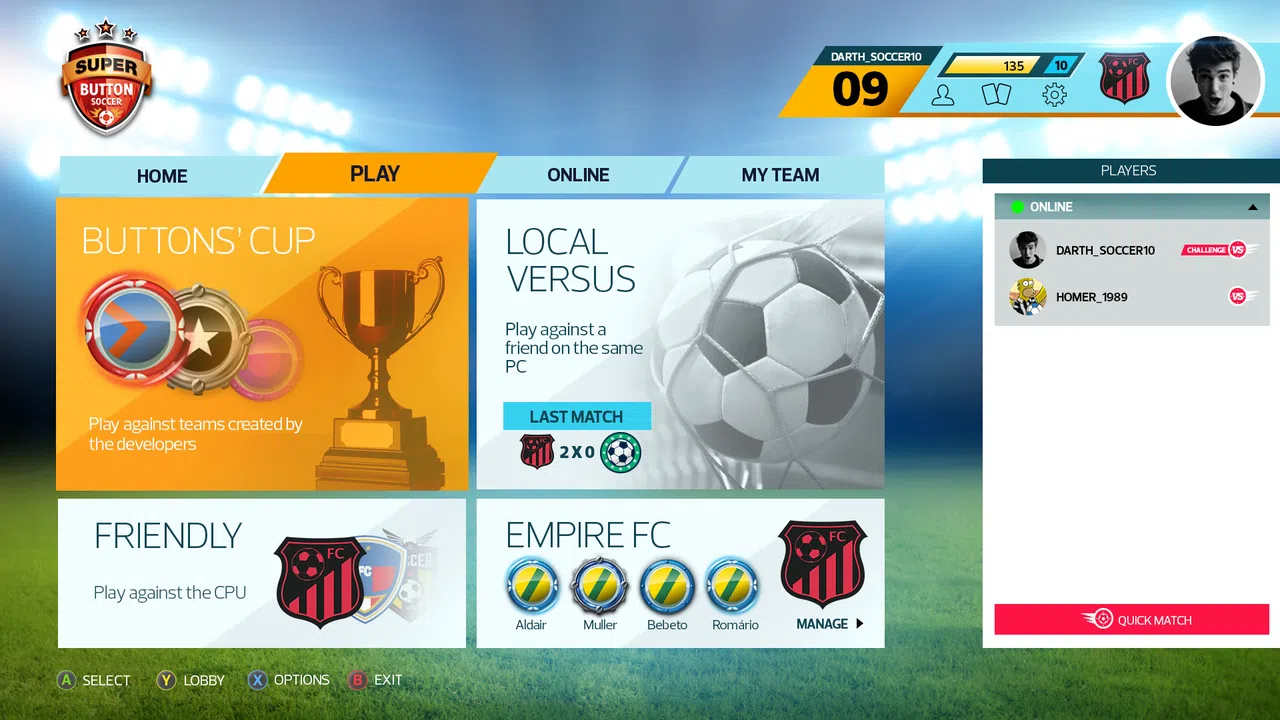 Super Button Soccer Screenshot 0