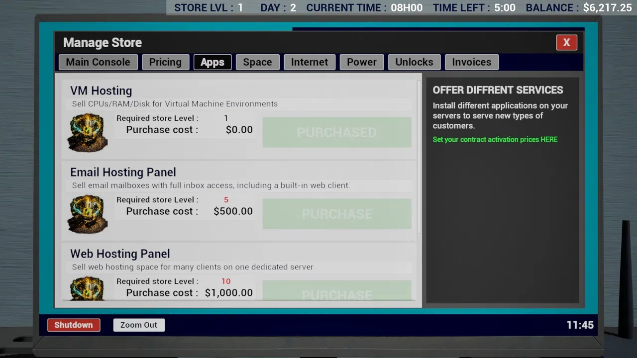 Basement Server Simulator Screenshot 6