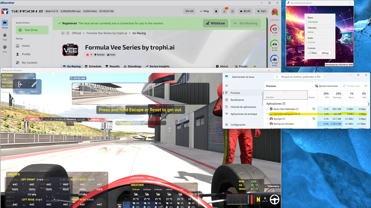 My SimRacing Engineer Screenshot 2