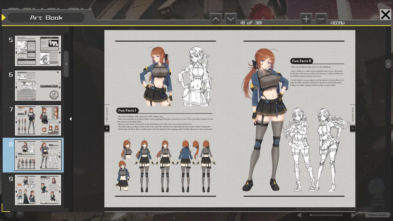 Cavalry Girls - Art Book Screenshot 3