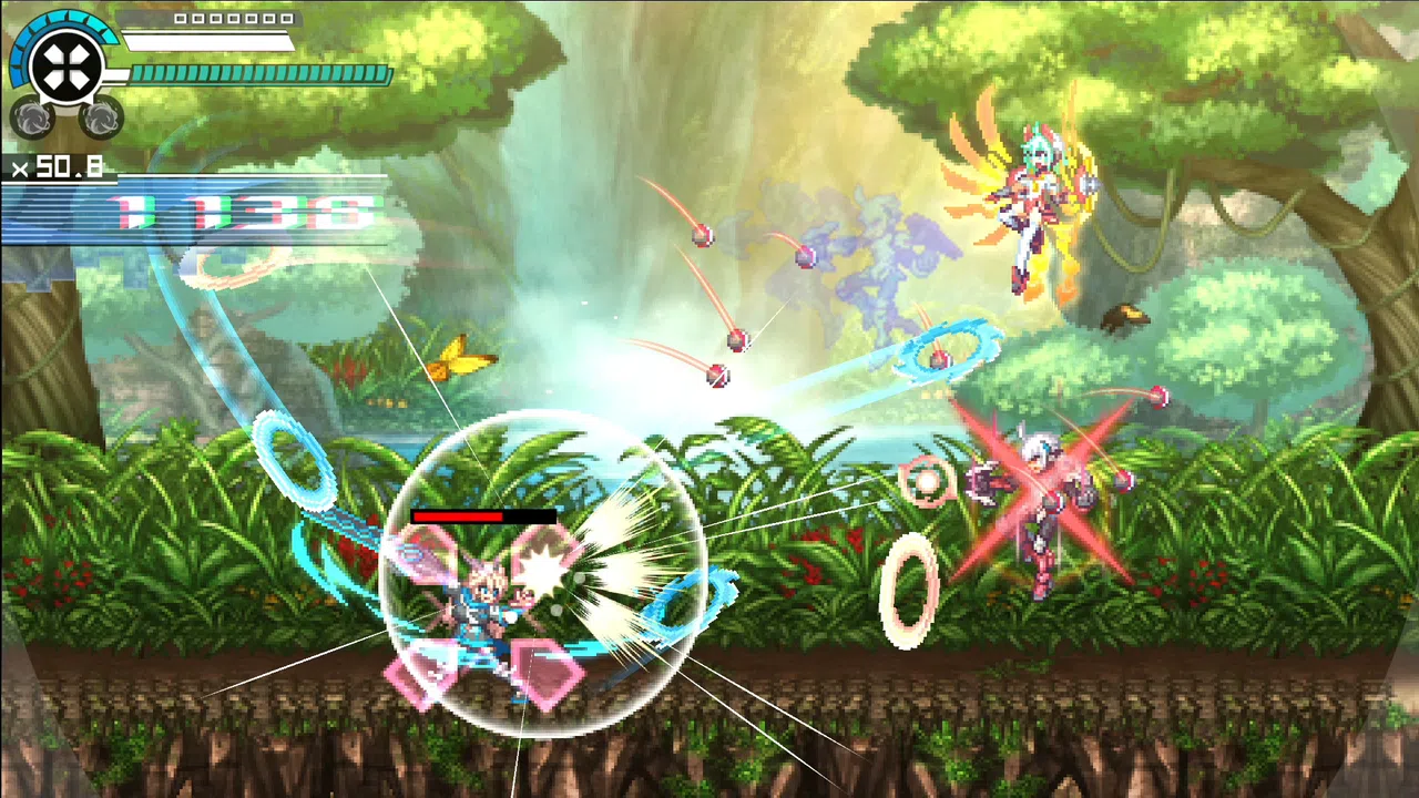 Gunvolt Chronicles: Luminous Avenger iX 2 - Special DLC boss "Kohaku Otori" from "COGEN: Sword of Rewind" Screenshot 2