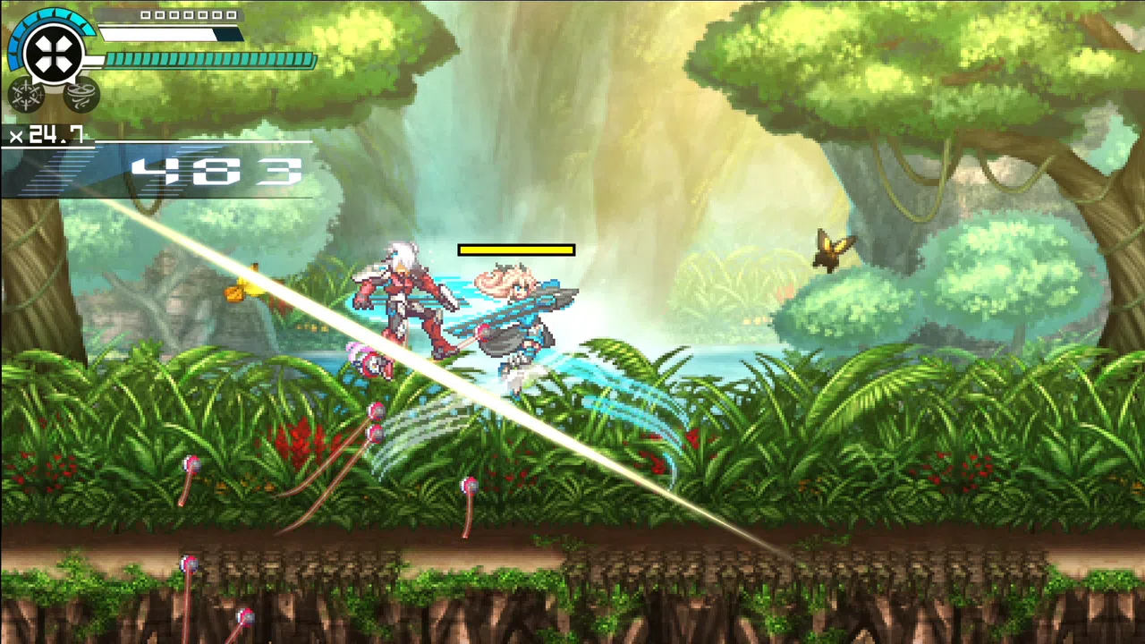 Gunvolt Chronicles: Luminous Avenger iX 2 - Special DLC boss "Kohaku Otori" from "COGEN: Sword of Rewind" Screenshot 3