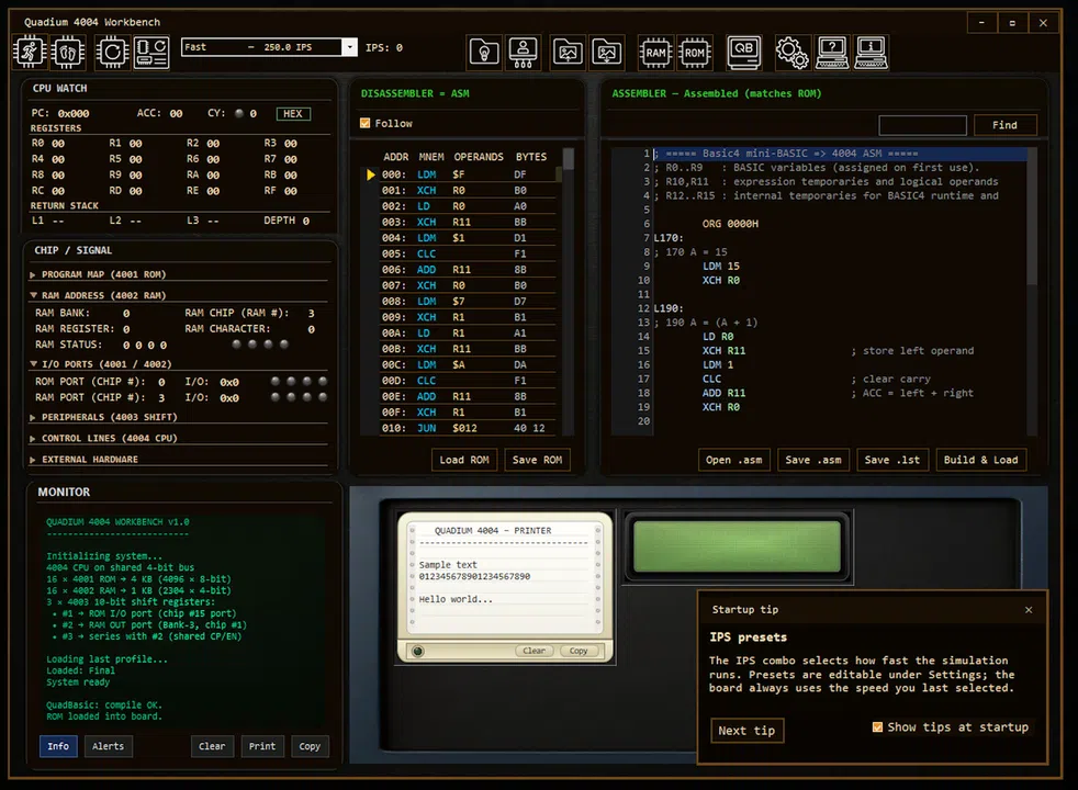 Quadium 4004 Workbench Screenshot 0