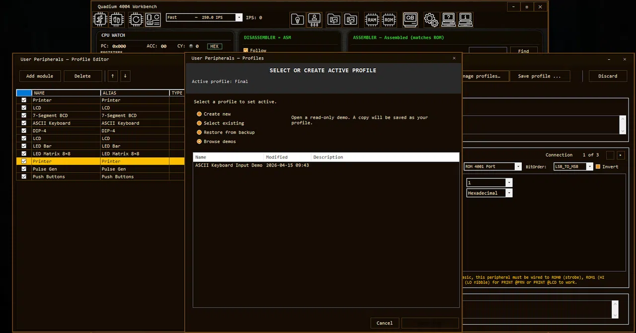 Quadium 4004 Workbench Screenshot 4