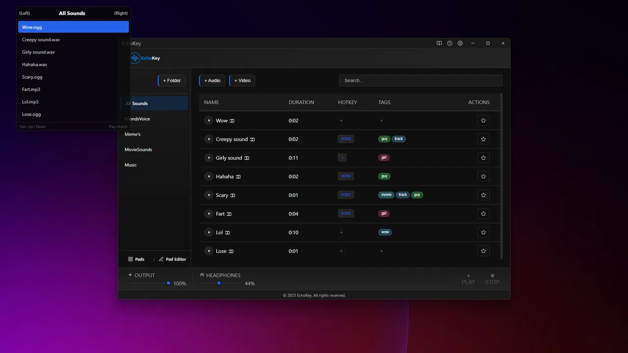 EchoKey Screenshot 2