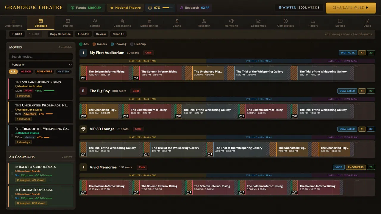 Box Office Mayhem: Theatre Tycoon Screenshot 1