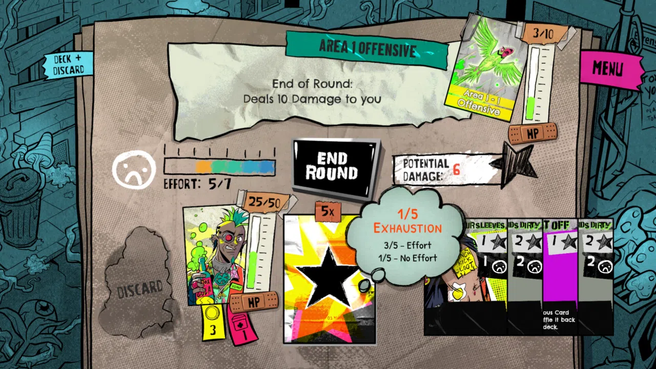 Lucky Punk: a push your luck Deckbuilder Screenshot 4