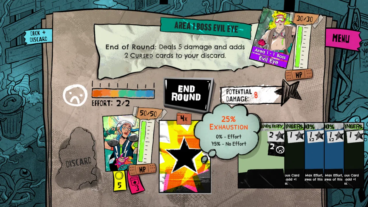 Lucky Punk: a push your luck Deckbuilder Screenshot 3