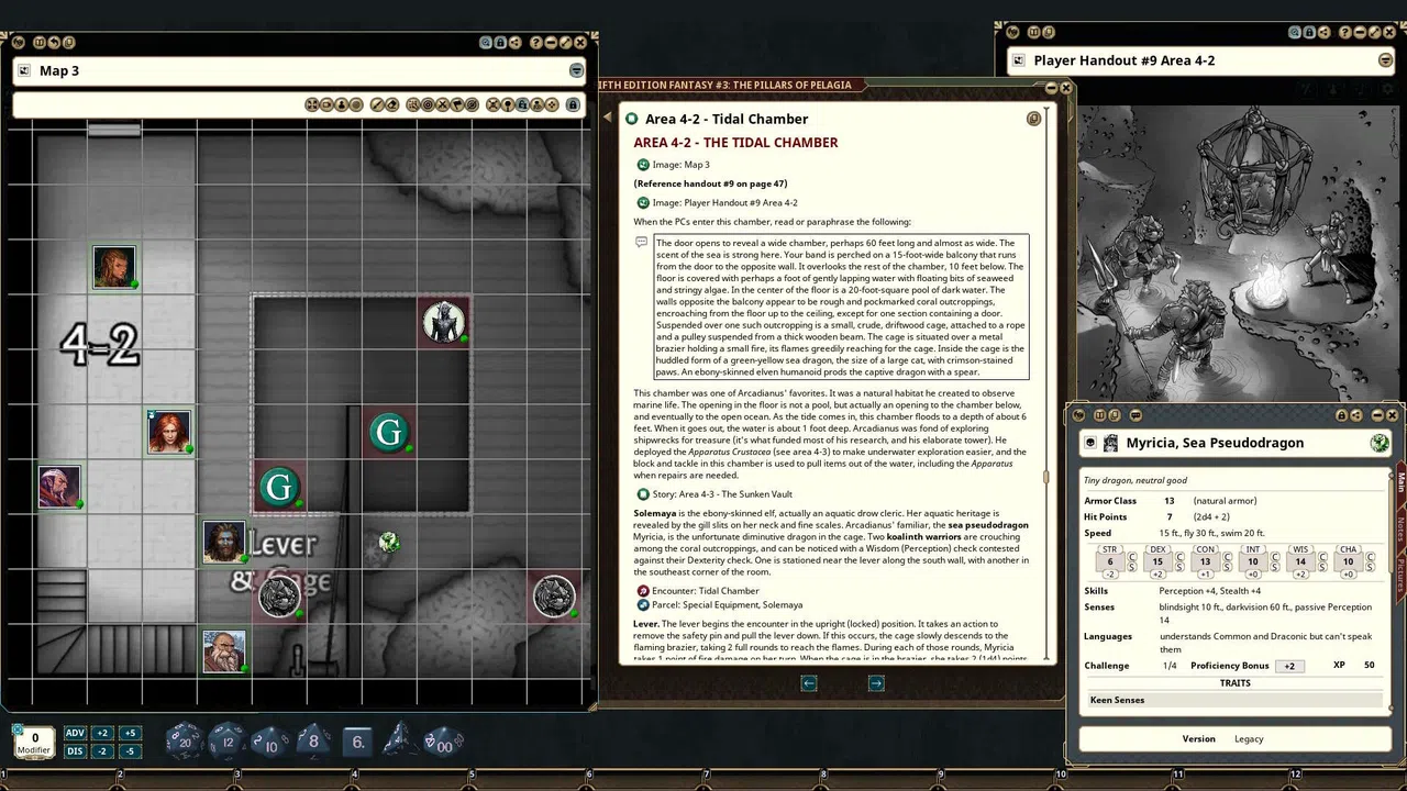 Fantasy Grounds - Fifth Edition Fantasy #3: The Pillars of Pelagia Screenshot 0