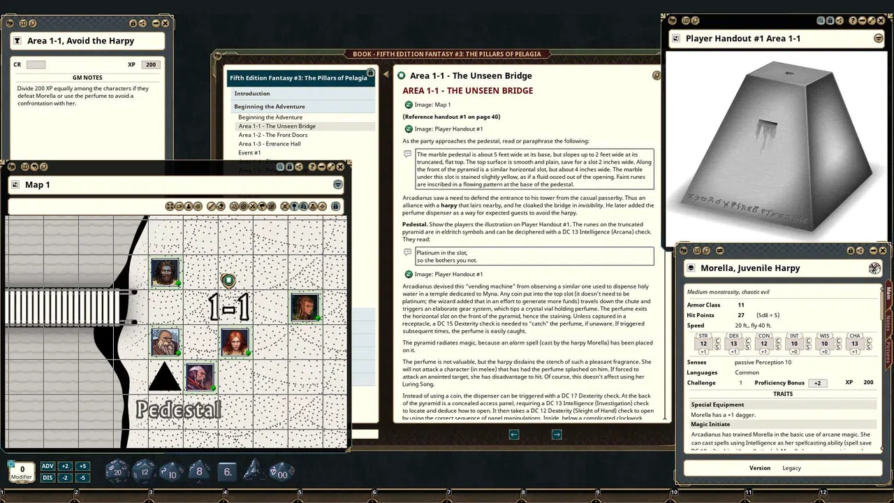 Fantasy Grounds - Fifth Edition Fantasy #3: The Pillars of Pelagia Screenshot 3
