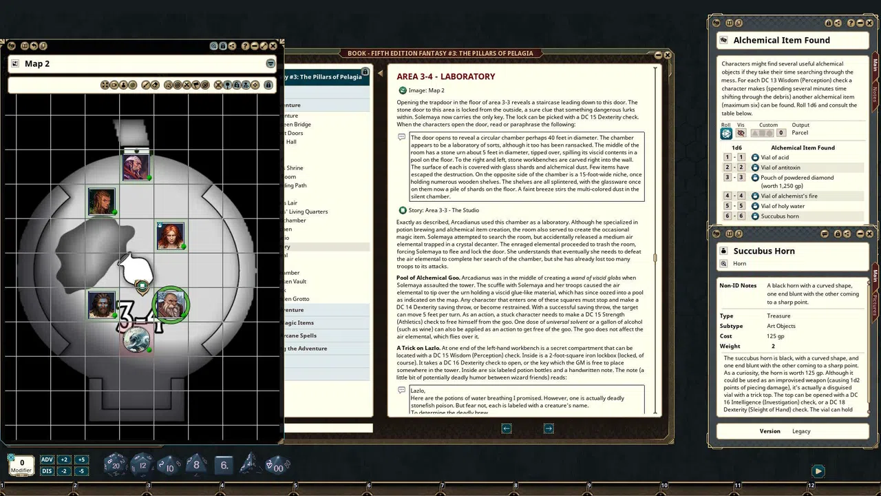 Fantasy Grounds - Fifth Edition Fantasy #3: The Pillars of Pelagia Screenshot 2