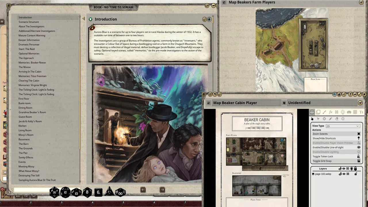 Fantasy Grounds - Call of Cthulhu - No Time to Scream Screenshot 1