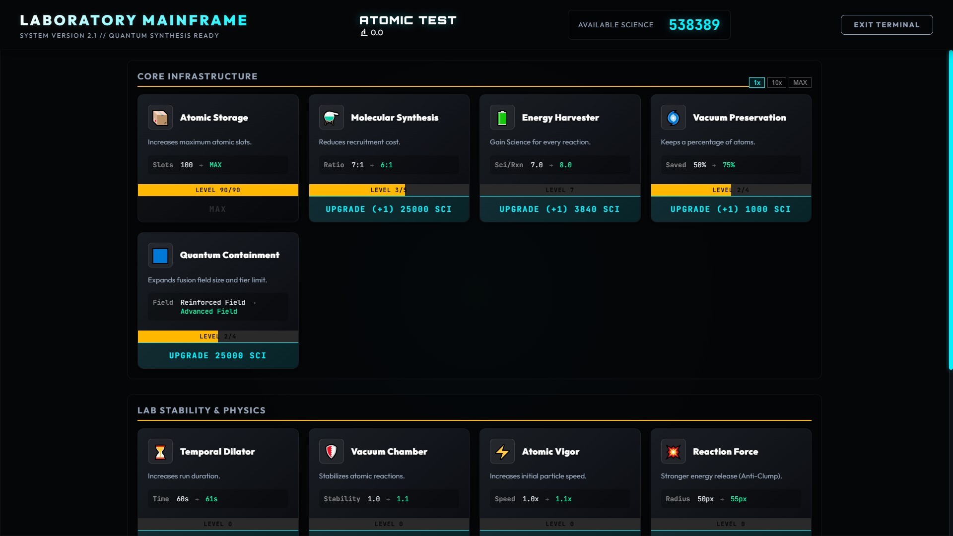 Atomic Test Screenshot 1