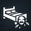 Monster under the bed icon
