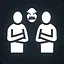 Working together icon