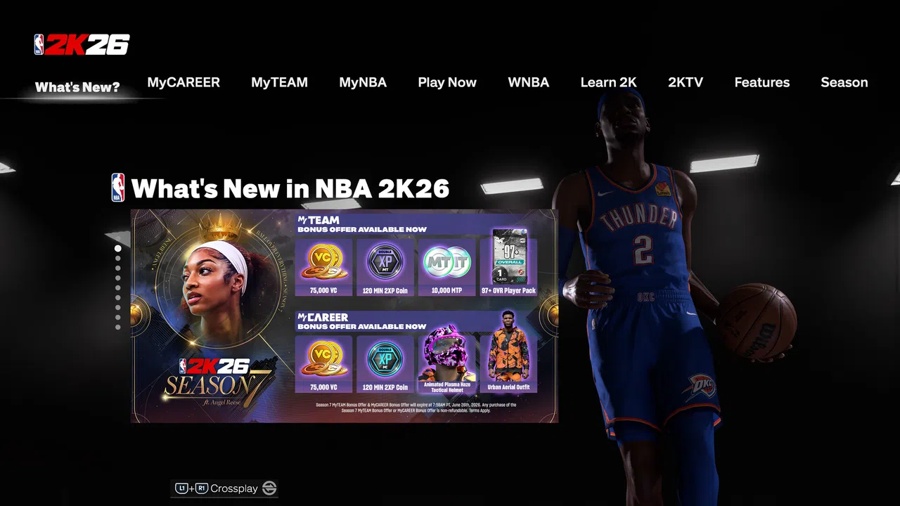 NBA 2K26 MyTEAM Season 7 Bonus Offer Screenshot 0