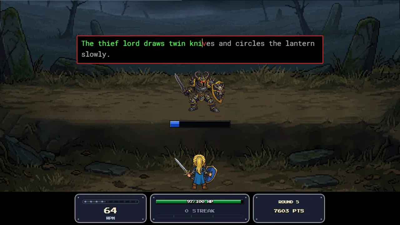 Keeb Quest: Typing Battles Demo Screenshot 2