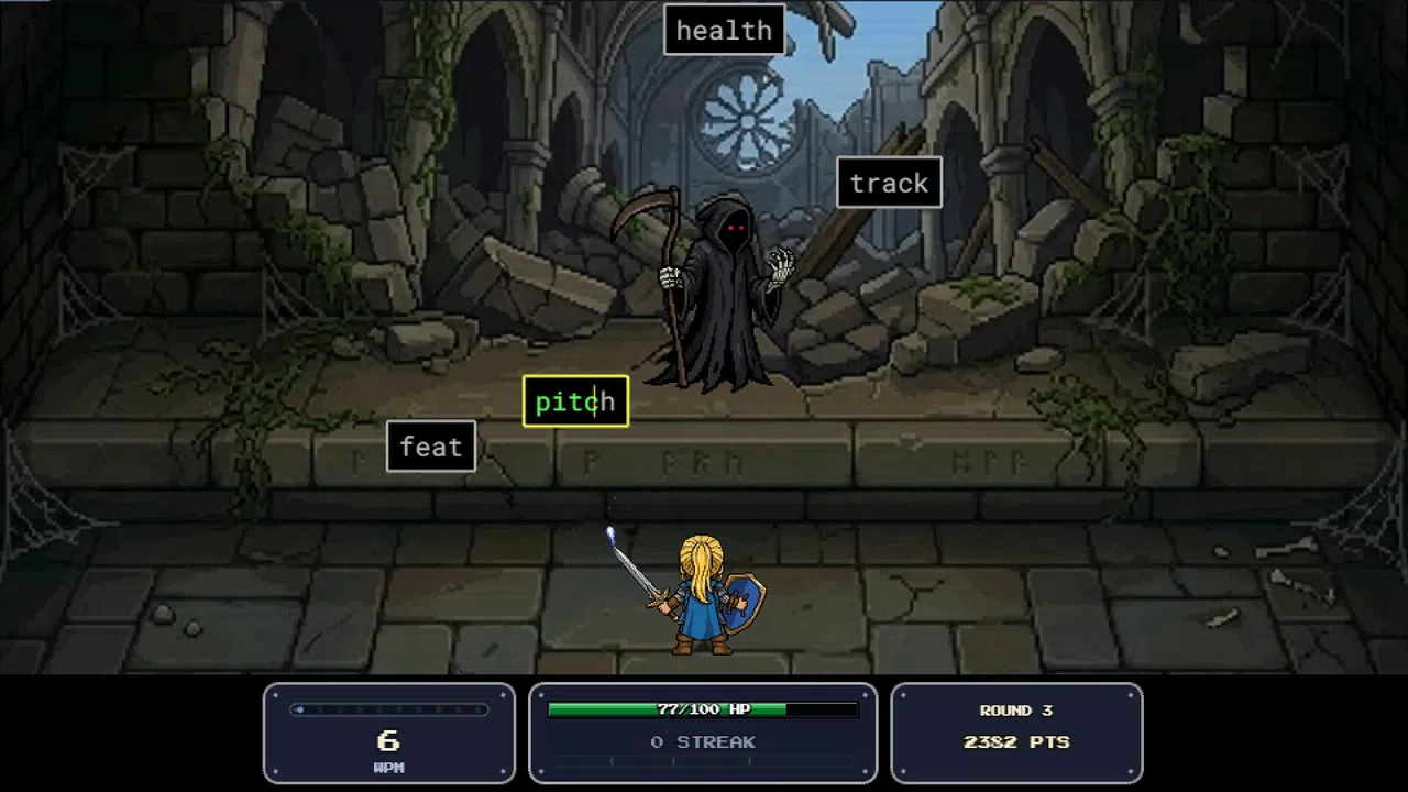 Keeb Quest: Typing Battles Demo Screenshot 1