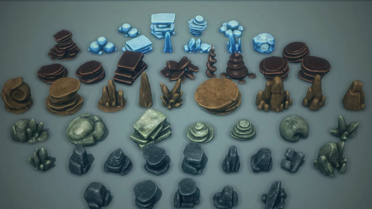 RPG Developer Bakin Stylized Rocks Screenshot 1