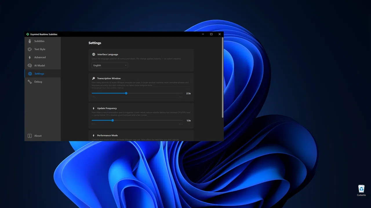 Evymind Realtime Subtitles Screenshot 5
