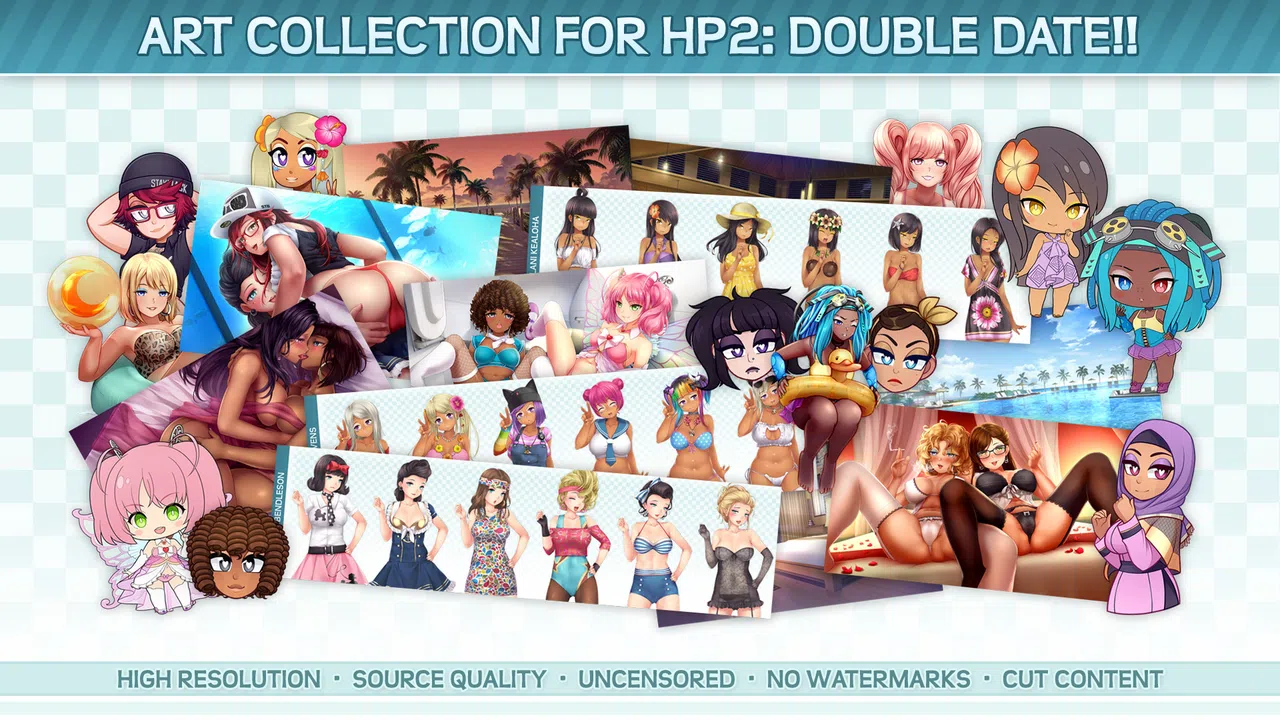 HuniePop 2: Double Date Art Collection Screenshot 0