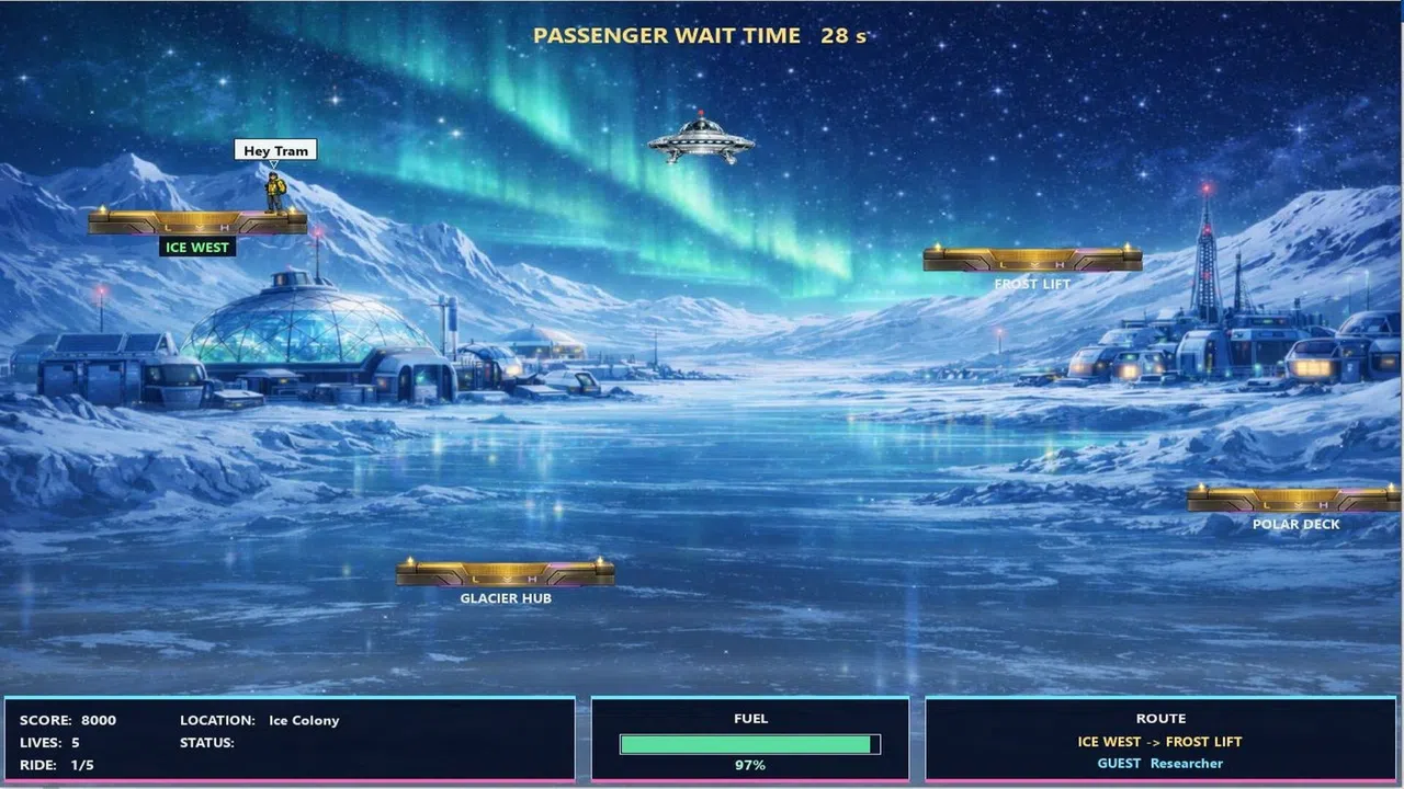 Space Tram Screenshot 0