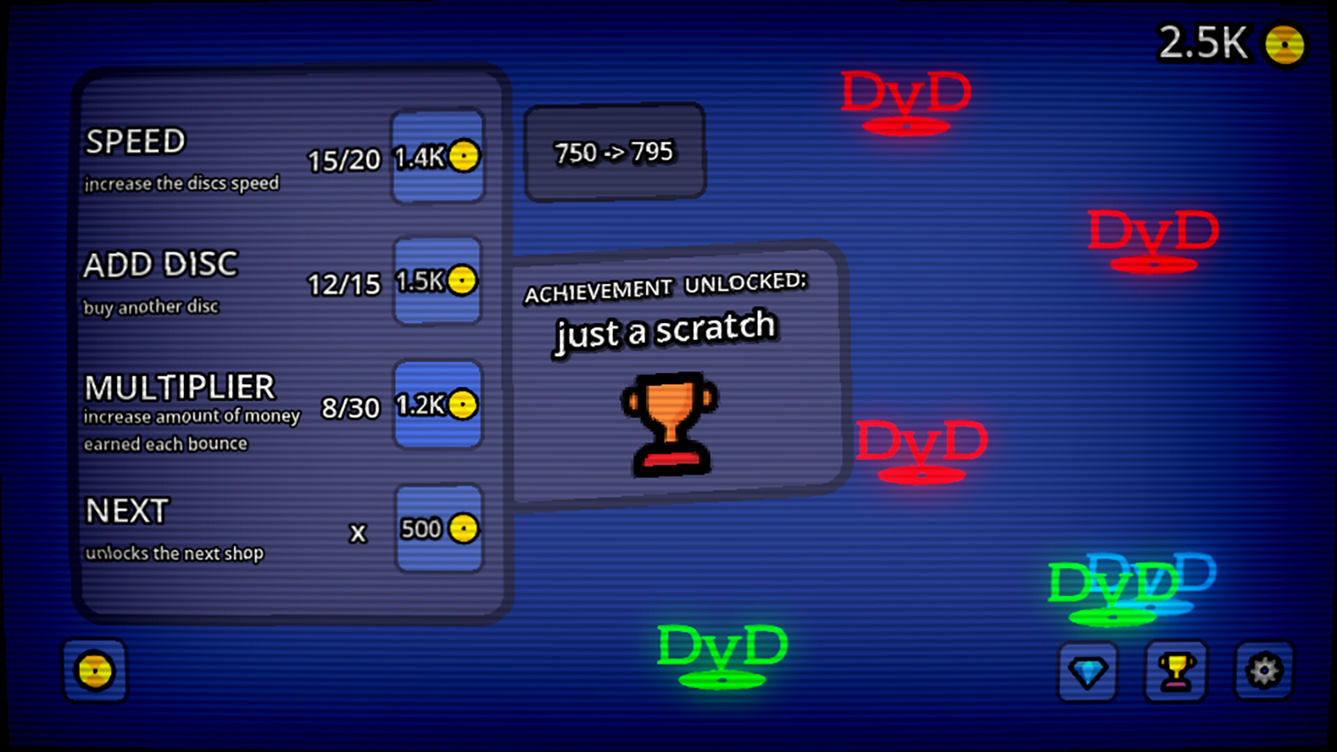 The DvD idle game Screenshot 1