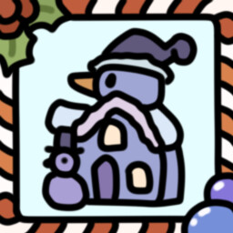 The snowman house icon